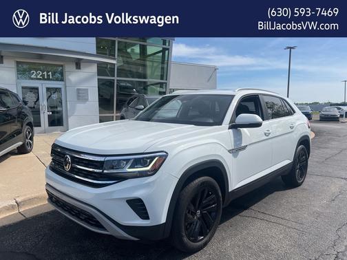 Pure White 2023 Volkswagen Atlas Cross Sport 3.6 V6 SE w/ Technology