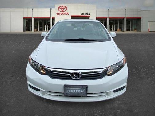 White 2012 Honda Civic EX
