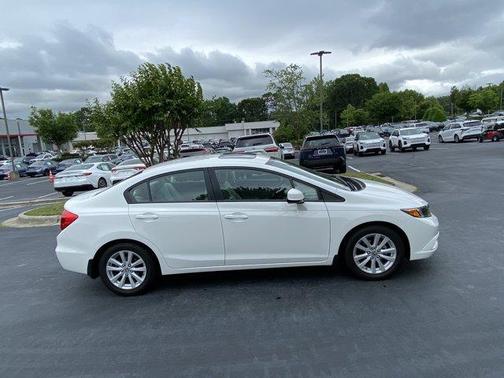 White 2012 Honda Civic EX