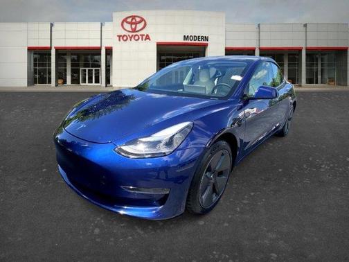 Blue 2021 Tesla Model 3 Standard Range Plus