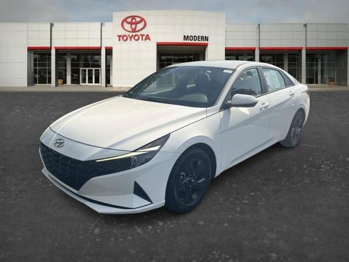 White 2023 Hyundai ELANTRA HEV Blue