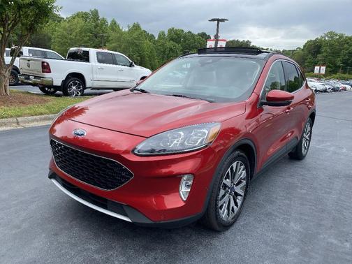 Red 2020 Ford Escape Titanium Hybrid