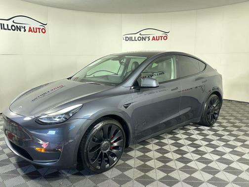Gray 2022 Tesla Model Y Performance Dual Motor All-Wheel Drive