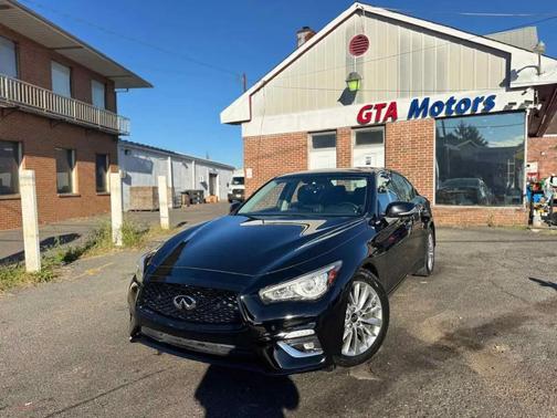 Black Obsidian 2021 INFINITI Q50 3.0t LUXE