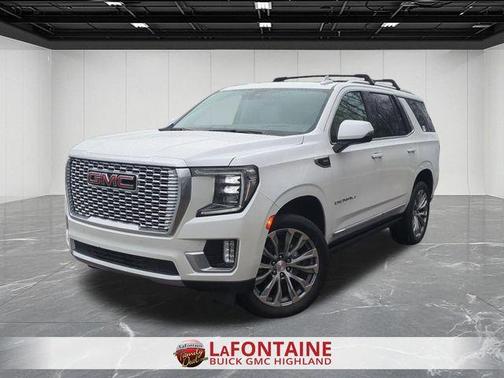 White Frost Tri-Coat 2021 GMC Yukon Denali