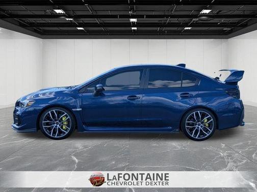 Lapis Blue Pearl 2020 Subaru WRX STI Limited w/Wing