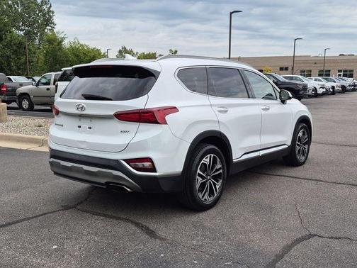Quartz White 2019 Hyundai SANTA FE Ultimate