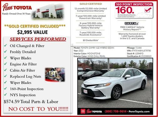 2022 Toyota Camry XLE