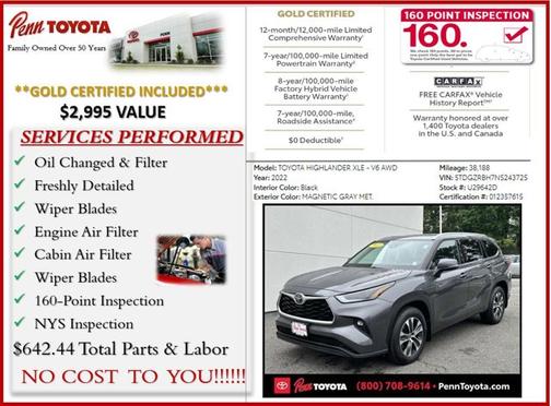 2022 Toyota Highlander XLE