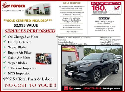 2022 Toyota Highlander XLE