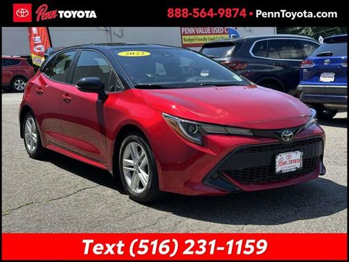 FINISH LINE RED 2022 Toyota Corolla Hatchback SE