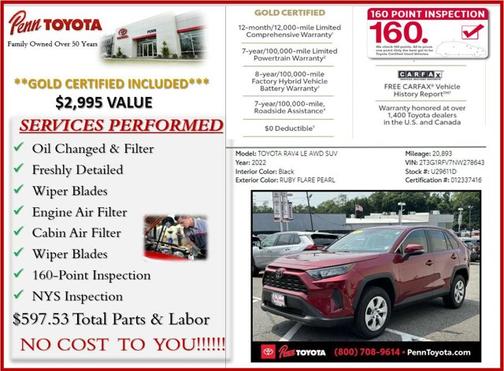 2022 Toyota RAV4 LE