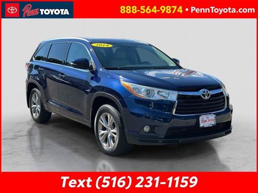 Blue 2014 Toyota Highlander XLE