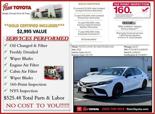 2022 Toyota Camry SE
