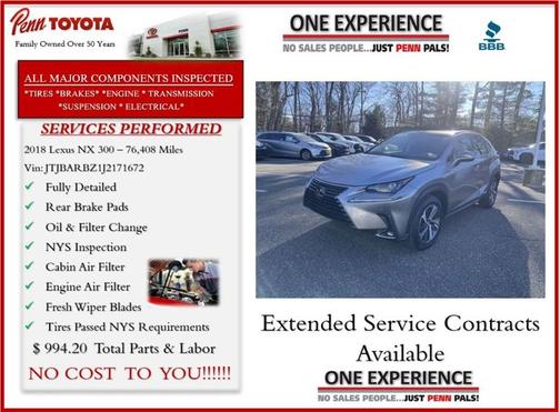 2018 Lexus NX 300 Base