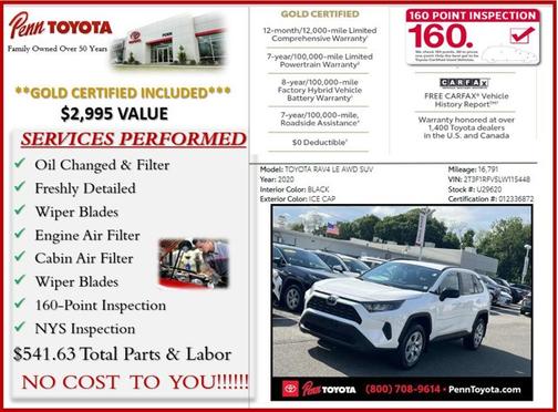 2020 Toyota RAV4 LE