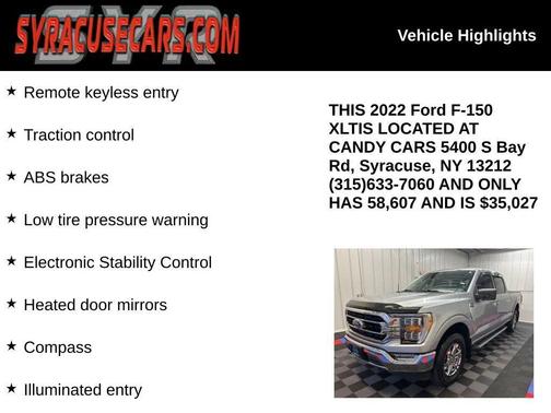 Iconic Silver Metallic 2022 Ford F-150 XLT