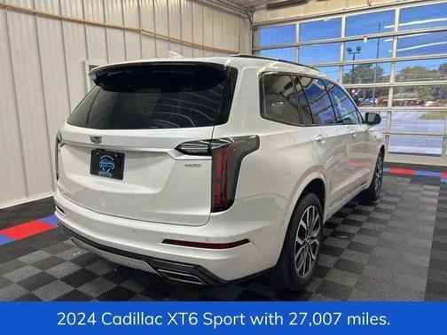 Crystal White Tricoat 2024 Cadillac XT6 Sport AWD