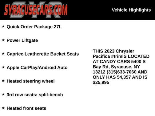 Crystal Metallic 2023 Chrysler Pacifica Touring L