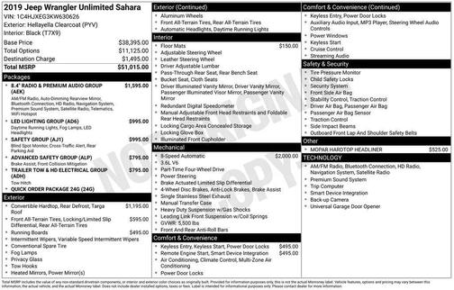 2019 Jeep Wrangler Unlimited Sahara