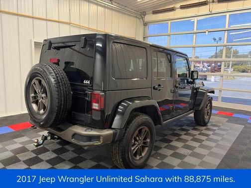 Black Clearcoat 2017 Jeep Wrangler Unlimited Sahara