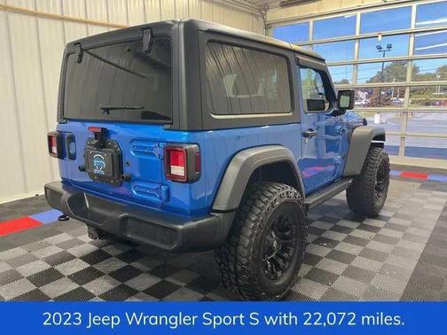 Hydro Blue Pearlcoat 2023 Jeep Wrangler Sport S
