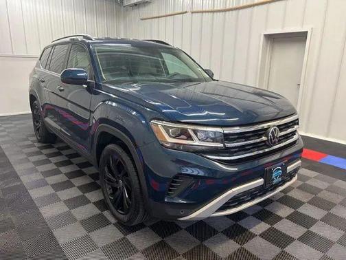 Blue Metallic 2023 Volkswagen Atlas 3.6L SE w/Technology