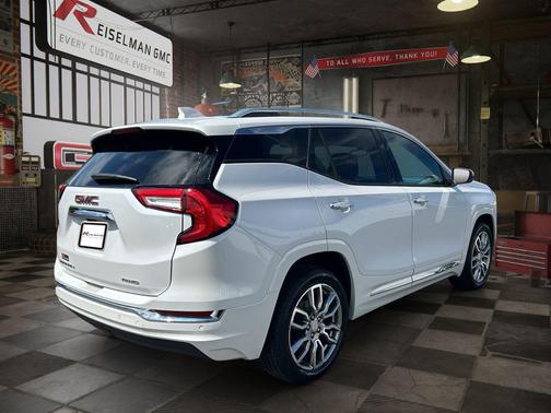 White Frost Tricoat 2023 GMC Terrain Denali