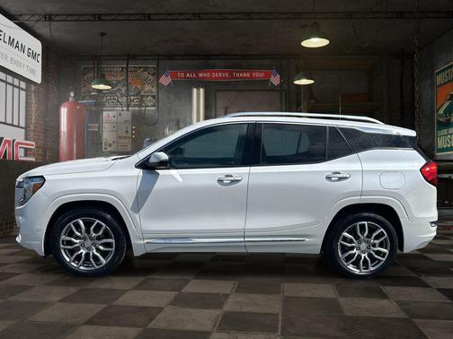 White Frost Tricoat 2023 GMC Terrain Denali