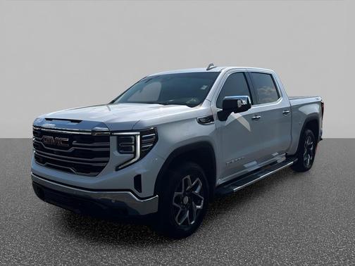 White Frost Tricoat 2025 GMC Sierra 1500 SLT