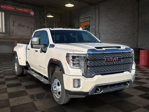 White Frost Tricoat 2021 GMC Sierra 3500 Denali