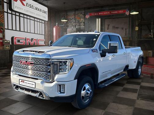White Frost Tricoat 2021 GMC Sierra 3500 Denali