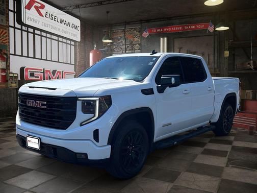 Summit White 2023 GMC Sierra 1500 Elevation