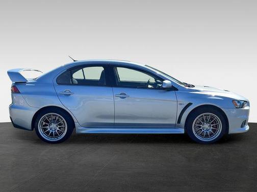 Apex Silver Metallic 2014 Mitsubishi Lancer Evolution GSR