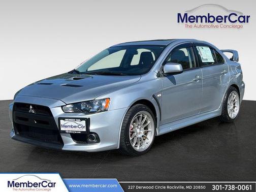 Apex Silver Metallic 2014 Mitsubishi Lancer Evolution GSR