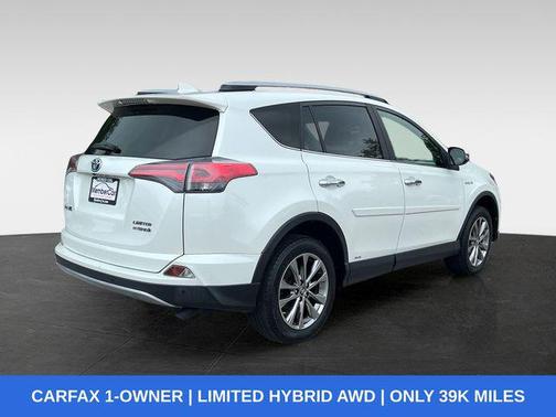 Blizzard Pearl 2017 Toyota RAV4 Hybrid Limited