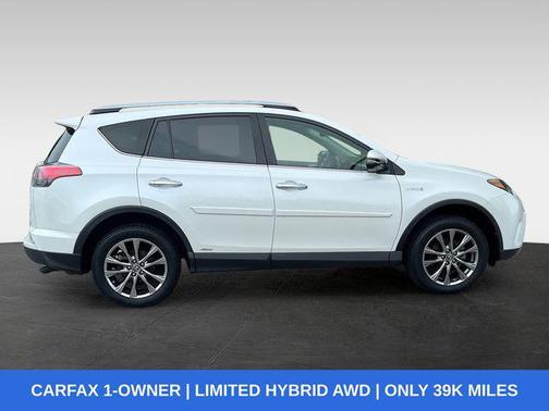 Blizzard Pearl 2017 Toyota RAV4 Hybrid Limited