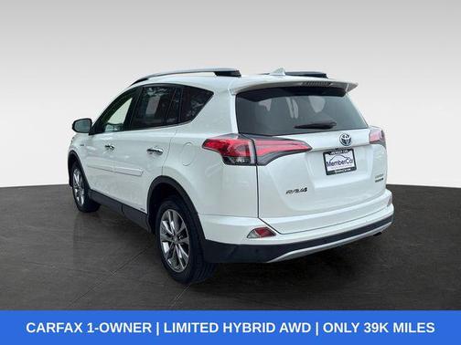 Blizzard Pearl 2017 Toyota RAV4 Hybrid Limited