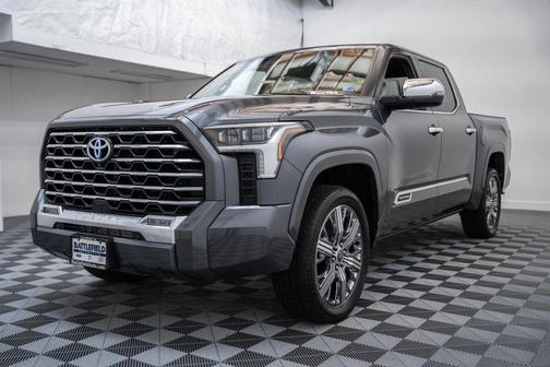 Magnetic Gray Metallic 2024 Toyota Tundra Hybrid Capstone