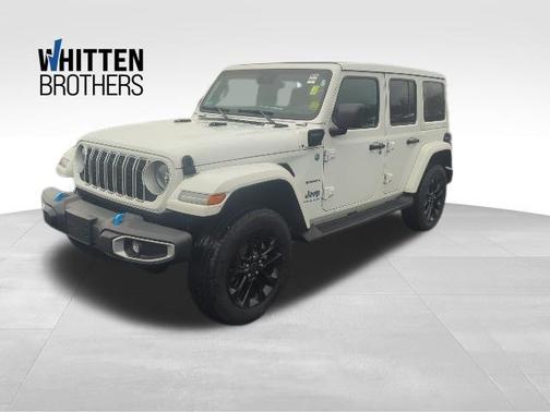 Bright White Clearcoat 2024 Jeep Wrangler 4xe Sahara