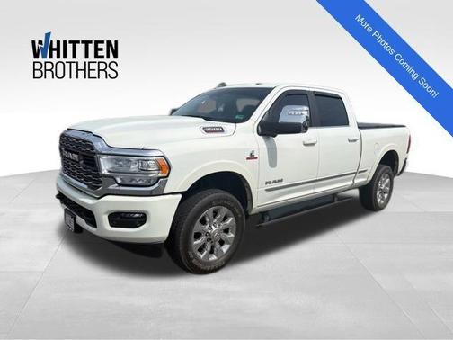 Pearl White 2024 RAM 2500 Limited Crew Cab 4x4 6'4' Box