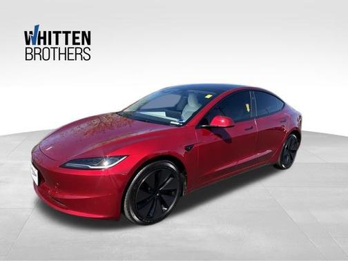 Ultra Red 2025 Tesla Model 3 Long Range