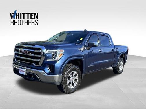 Pacific Blue Metallic 2021 GMC Sierra 1500 SLE