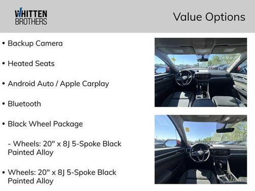 Red Metallic 2023 Volkswagen Atlas 3.6L SE w/Technology