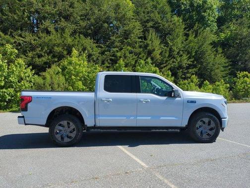 Space White Metallic 2025 Ford F-150 Lightning Flash