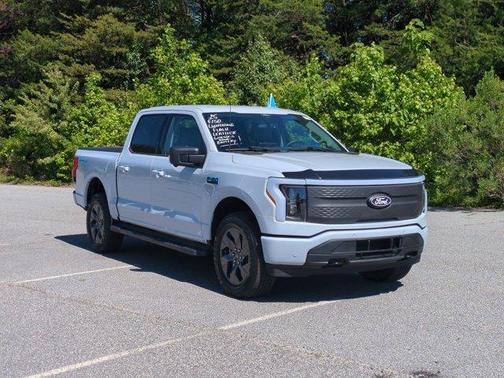 Space White Metallic 2025 Ford F-150 Lightning Flash