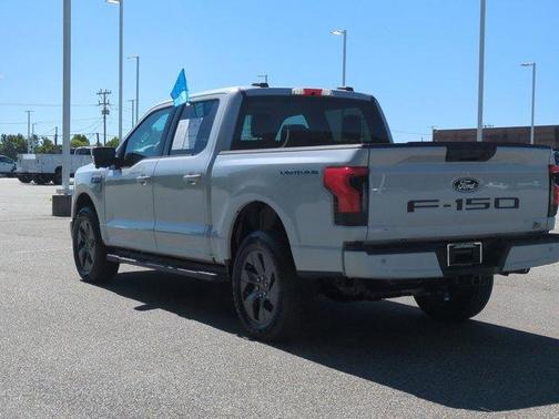 Space White Metallic 2025 Ford F-150 Lightning Flash