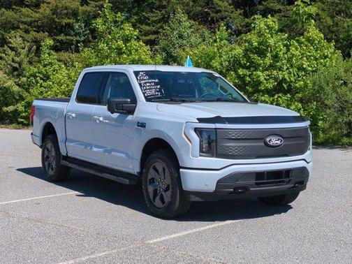 Space White Metallic 2025 Ford F-150 Lightning Flash