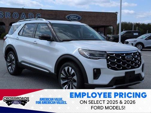 Star White 2026 Ford Explorer Platinum