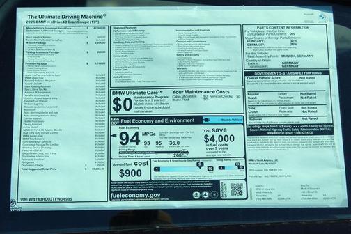 Black Sapphire Metallic 2026 BMW i4 Gran Coupe xDrive40